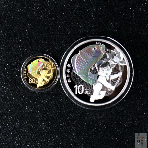 【179230】2017年吉祥文化年年有余金银币2枚一套