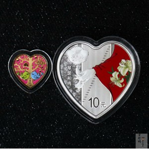 【219120】2021年吉祥文化琴瑟和鸣金银币2枚一套