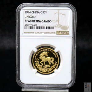 【940904】1994版麒麟1/2盎司精制金币
