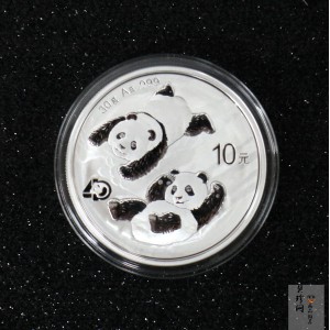 【220106】2022年熊猫贵金属纪念币30克圆形银币