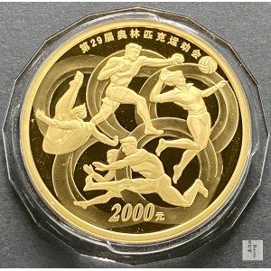 【081002】2008年第29届奥林匹克运动会（3组）5盎司精制金币