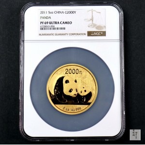 【101406】2011年熊猫5盎司精制金币