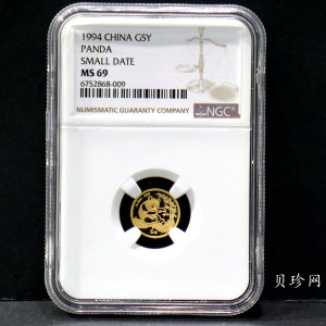 【943333】1994年熊猫1/20盎司普制金币