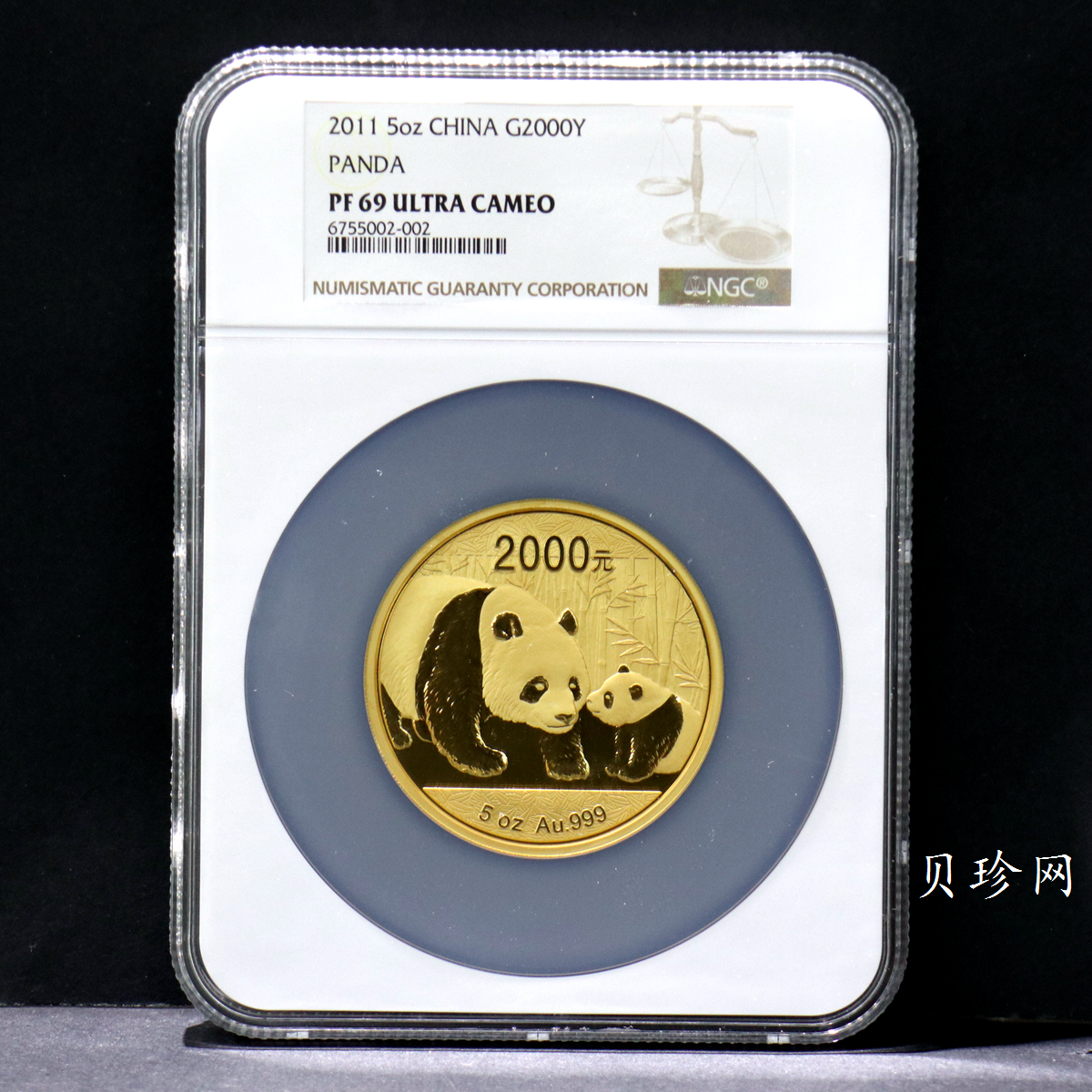 【101406】2011年熊猫5盎司精制金币