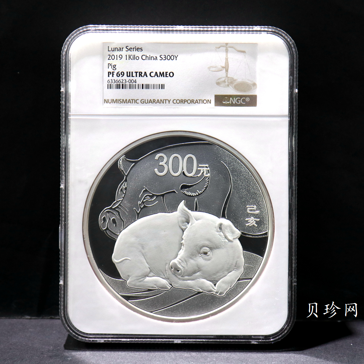 【191121】2019中国己亥（猪）年金银纪念币1公斤圆形银质纪念币