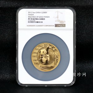 【120201】2012年熊猫发行30周年5盎司精制金币