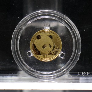 【180101】2018年熊猫1克普制金币