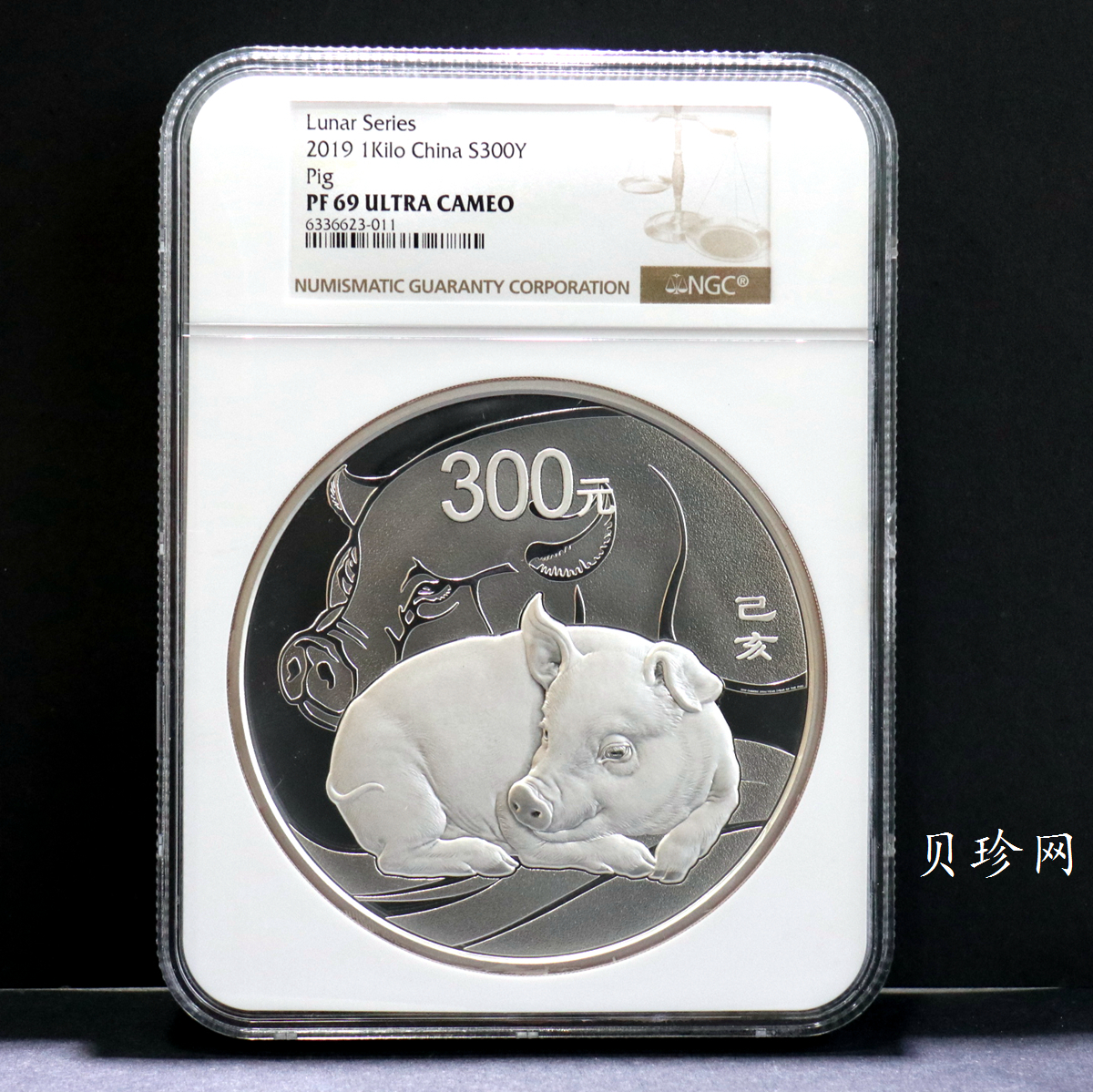 【194712】2019年中国己亥（猪）年金银纪念币1公斤圆形银币