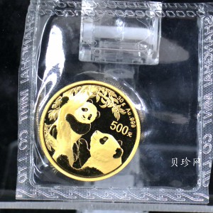 【210101】2021年熊猫30克普制金币