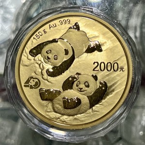 【220102】2022年熊猫150克精制金币