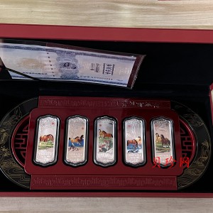【149520】马年贺岁100克彩银条