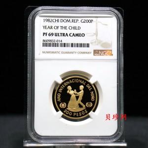 【829080】1982年多米尼加儿童年17.17克金币